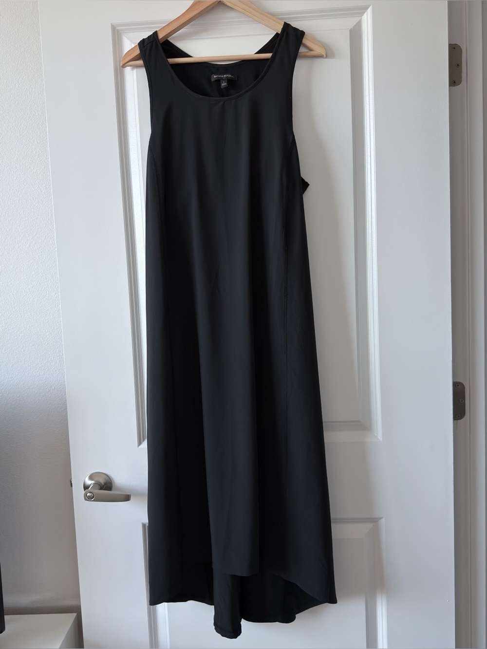 Banana Republic Black Sleeveless A-Line Maxi Dress